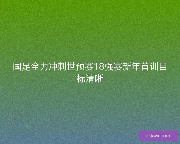 国足全力冲刺世预赛18强赛新年首训目标清晰